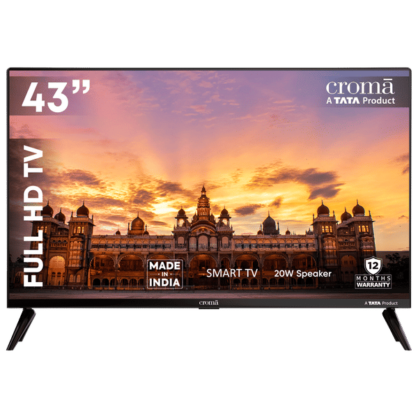 Buy Croma 109 cm (43 inch) Full HD LED Smart Linux TV with Bezel